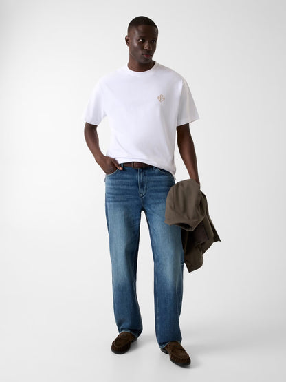 GUESS DIAMANTE LOGO OVERSIZED T SHIRT