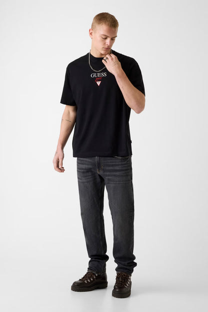 GUESS JEANS OVERSIZED PRINTED LOGO T SHIRT