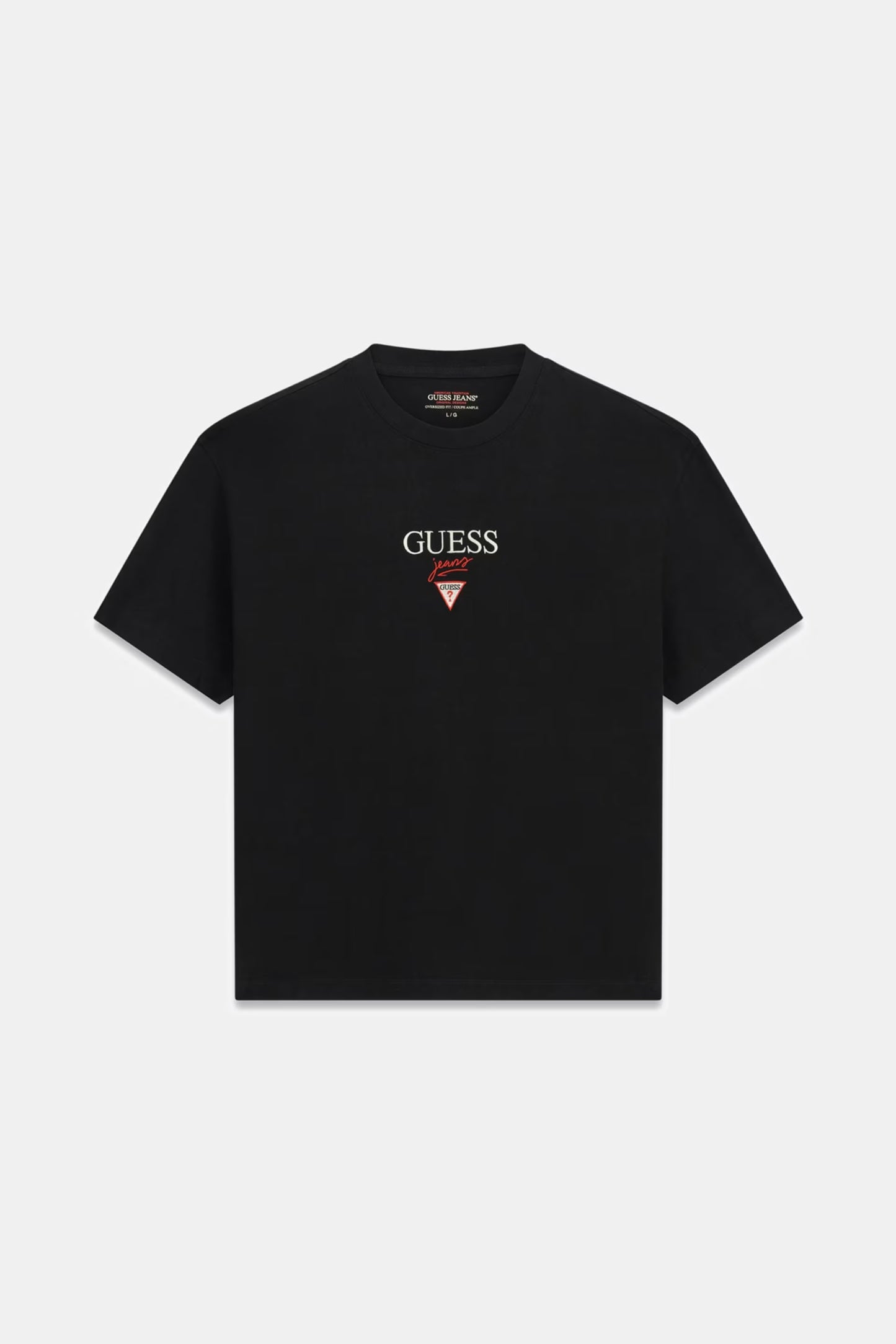 GUESS JEANS OVERSIZED PRINTED LOGO T SHIRT