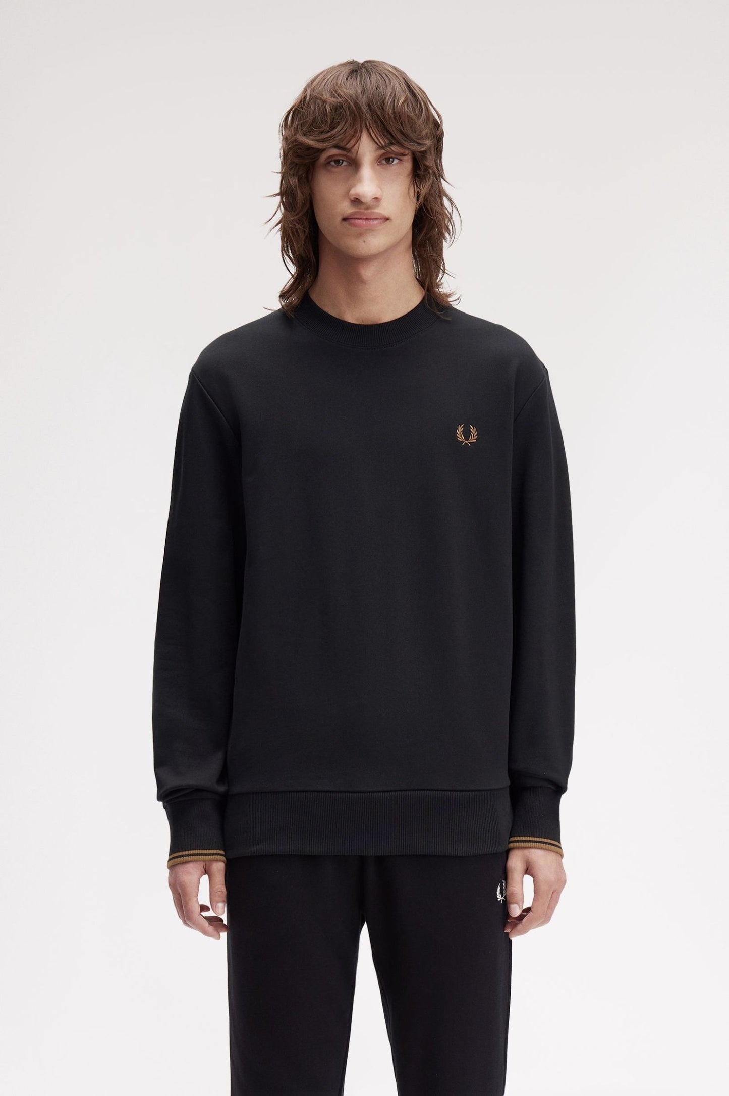 FRED PERRY CREW NECK SWEATSHIRT