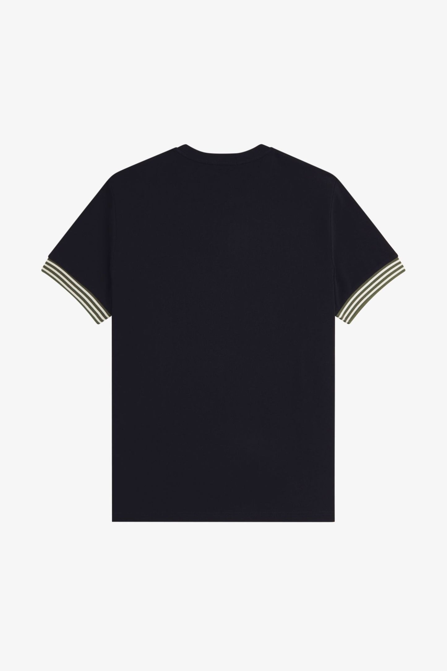 FRED PERRY STRIPED CUFF T SHIRT