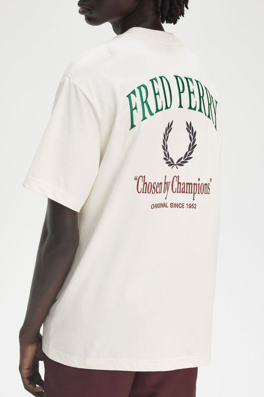 FRED PERRY EMBROIDERED CHAMPION T SHIRT