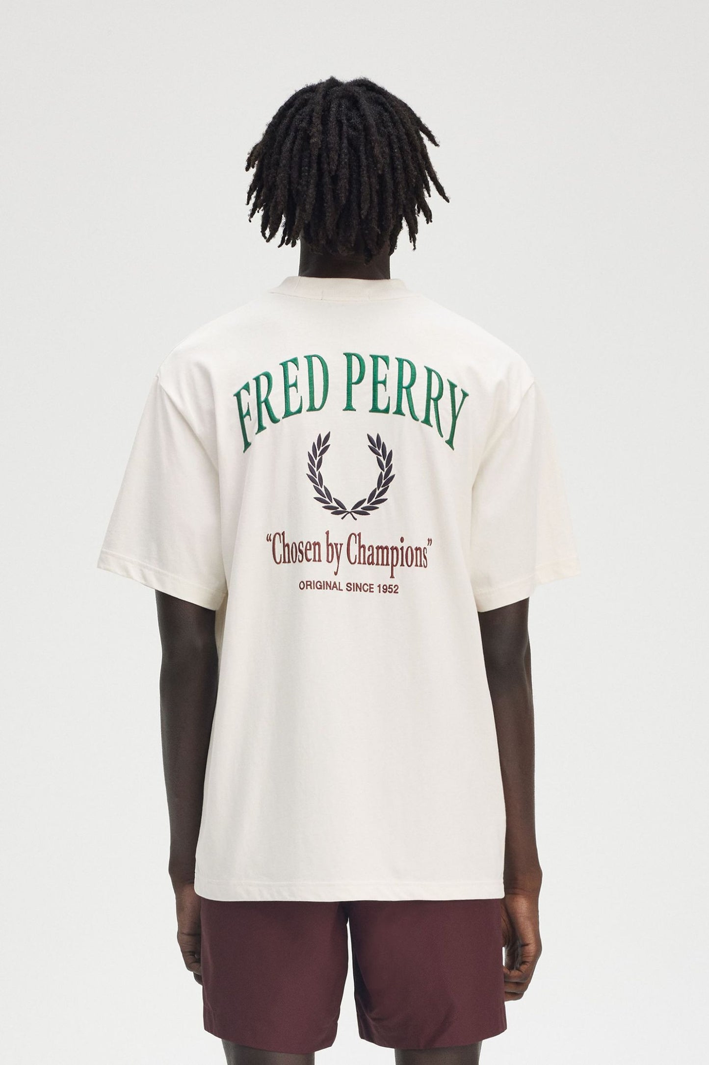 FRED PERRY EMBROIDERED CHAMPION T SHIRT