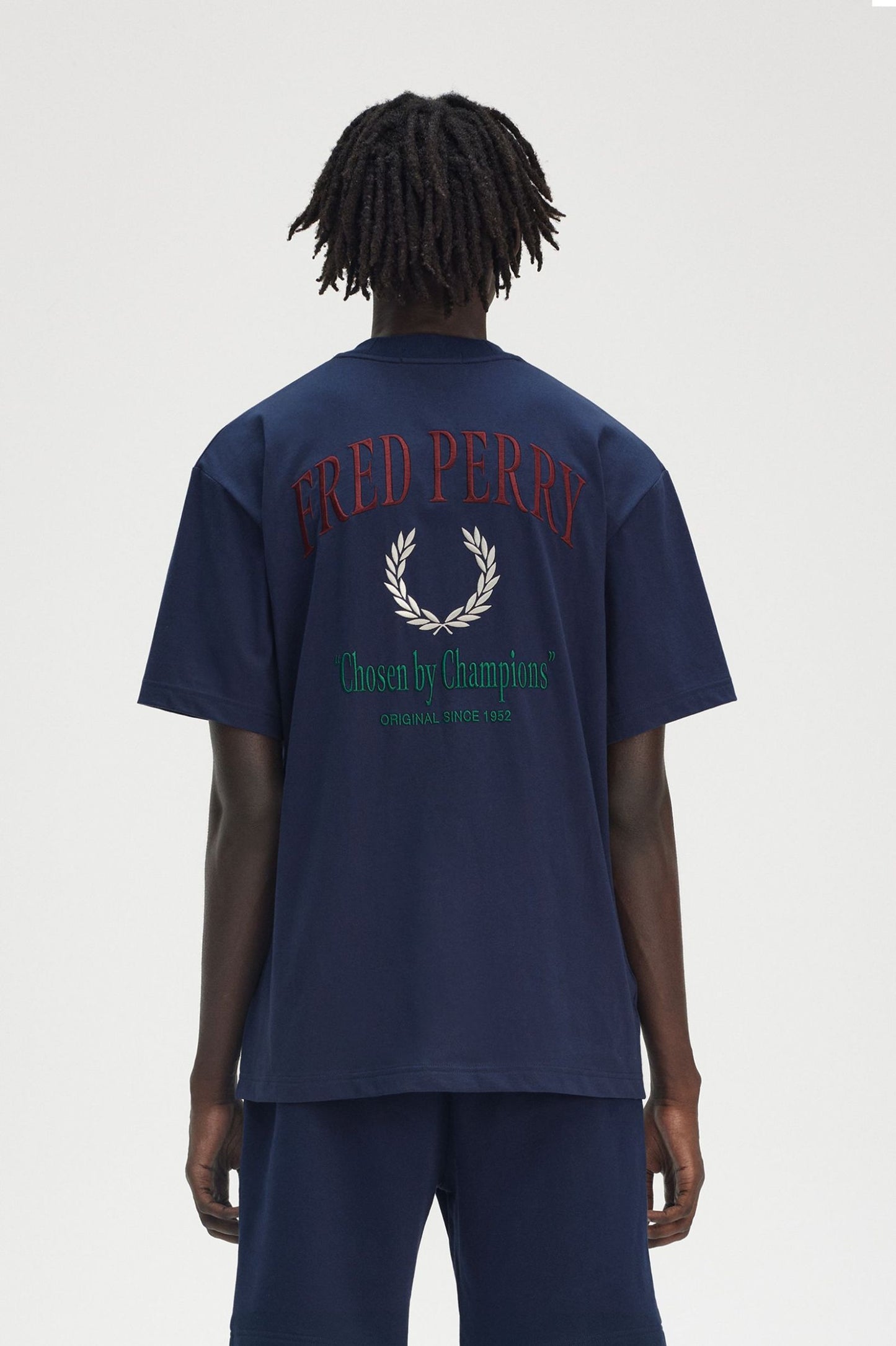 FRED PERRY EMBROIDERED CHAMPION T SHIRT