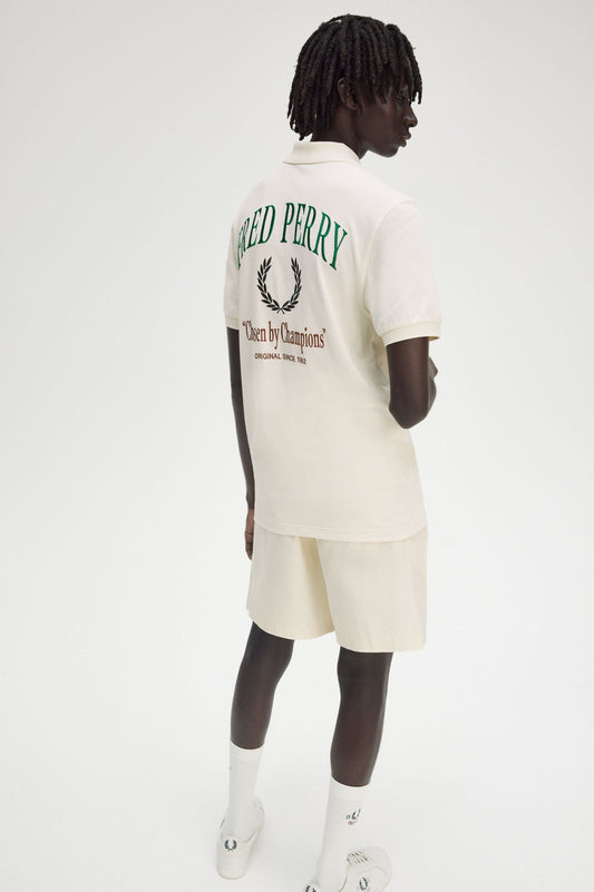 FRED PERRY CLUBHOUSE EMBROIDERED POLO SHIRT