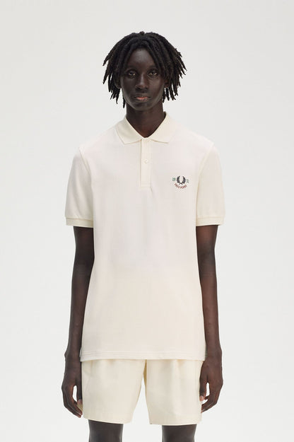 FRED PERRY CLUBHOUSE EMBROIDERED POLO SHIRT