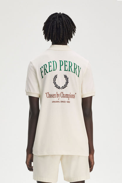 FRED PERRY CLUBHOUSE EMBROIDERED POLO SHIRT