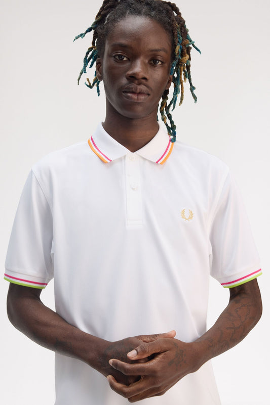 FRED PERRY ON COURT TWIN TIPPED FP SHIRT