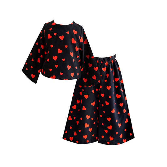 TC THE FESTIVE DROP HEARTS ALLOVER SET