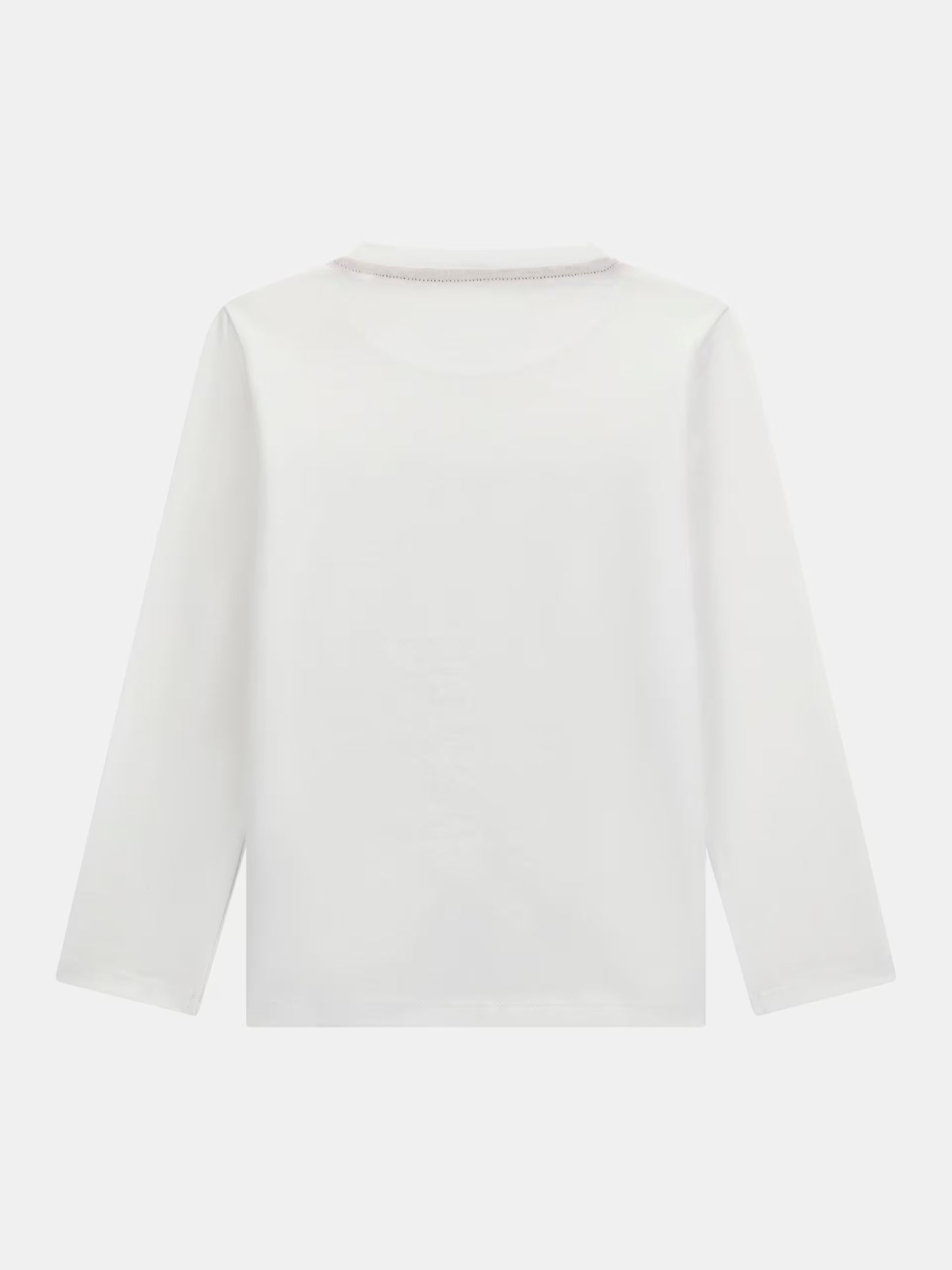 GUESS LS BEAR EMBROIDERY T SHIRT