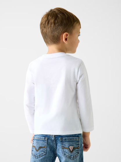 GUESS KIDS TRIANGLE LOGO JERSEY T SHIRT