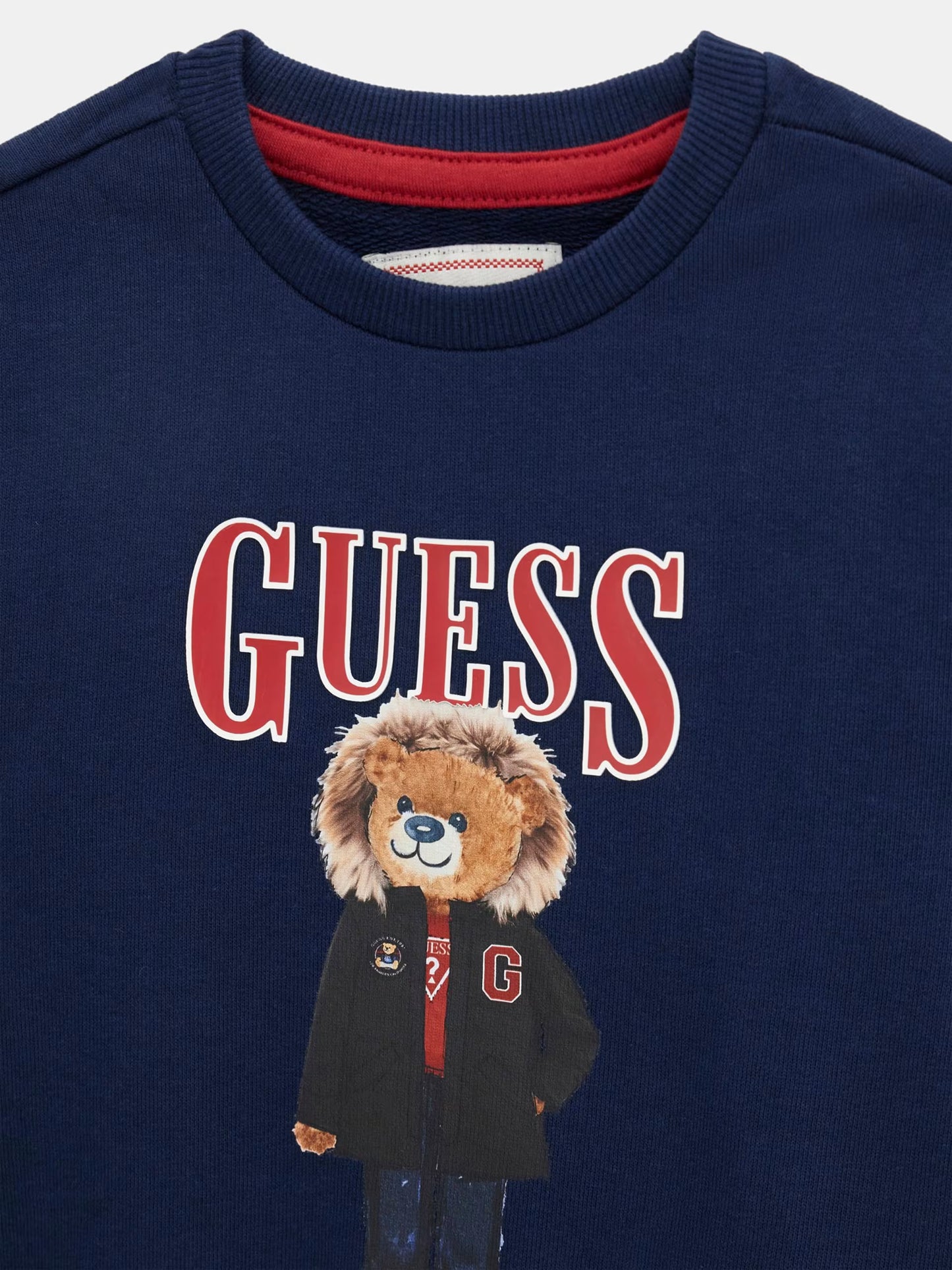 GUESS KIDS BEAR EMBROIDERY PULLOVER