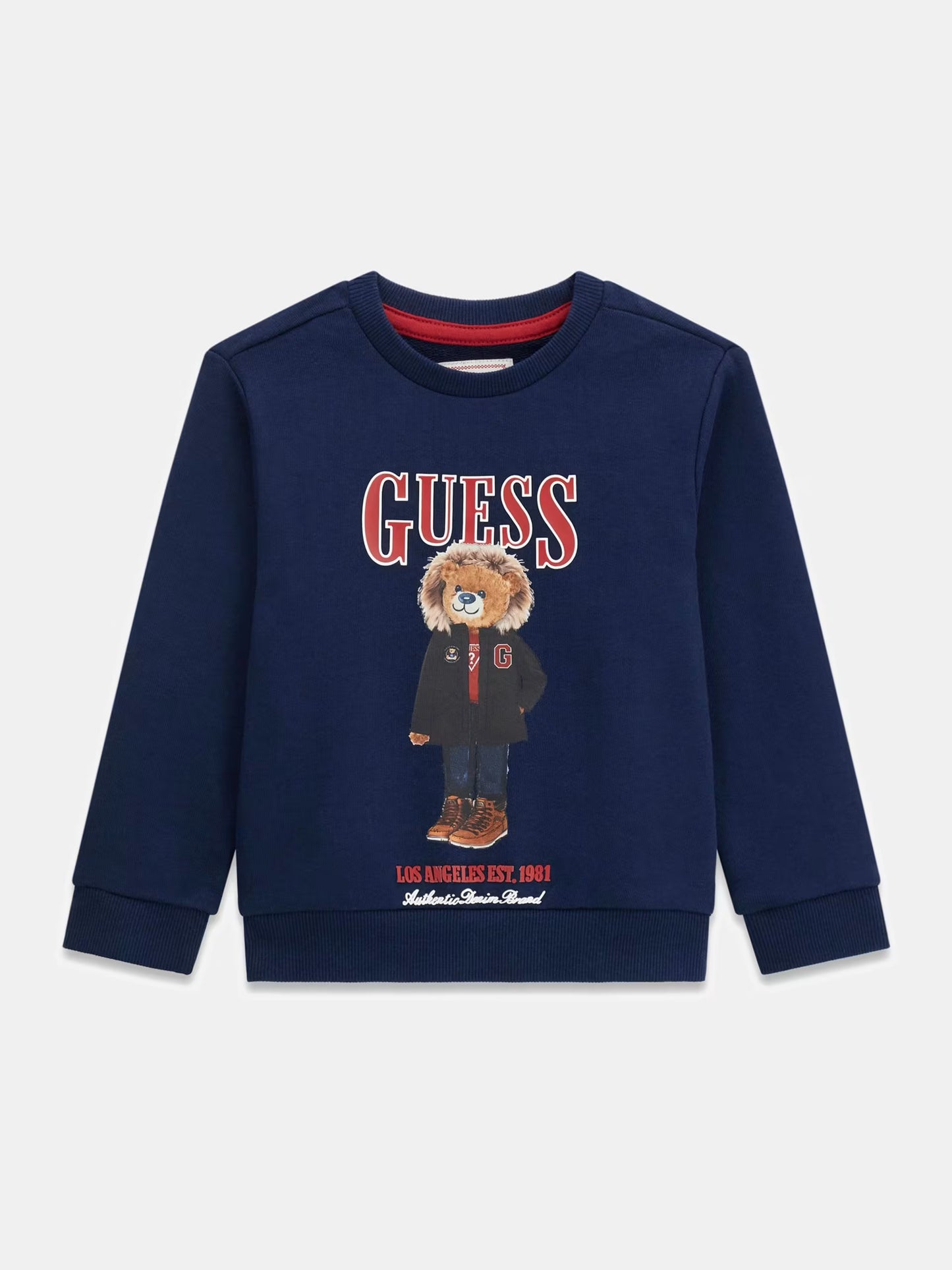 GUESS KIDS BEAR EMBROIDERY PULLOVER