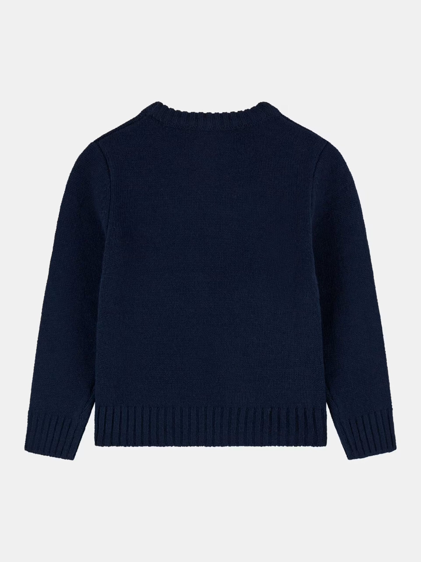 GUESS JEANS KIDS LOGO KNITTED SWEATER