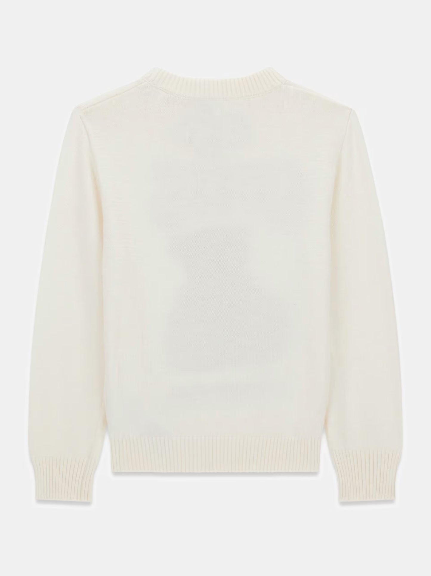 GUESS JEANS KIDS KNITTED EMBROIDERED SWEATER