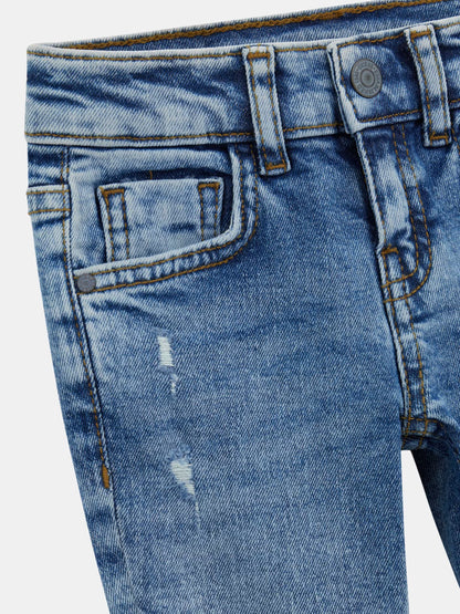 GUESS JEANS BOYS COMFORT DENIM SLIM FIT PANTS