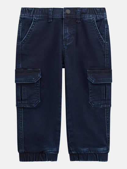 GUESS JEANS KIDS KNIT DENIMCARGO OANTS