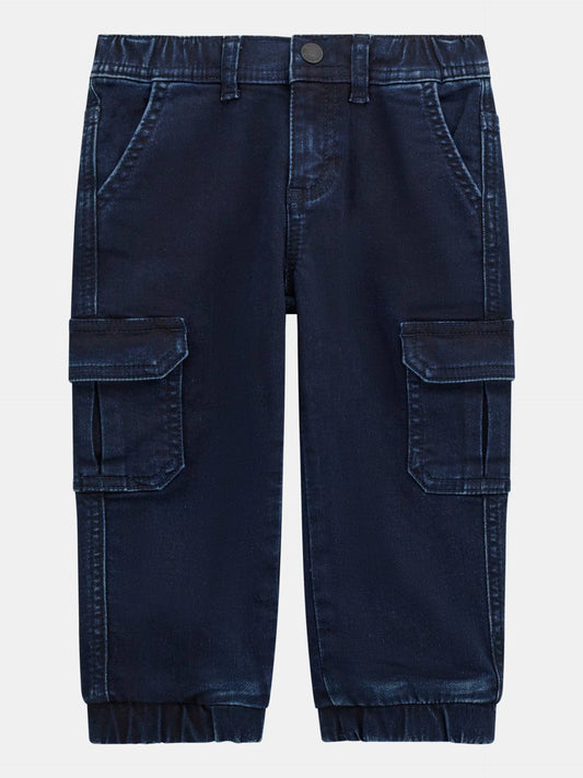 GUESS JEANS KIDS KNIT DENIMCARGO OANTS