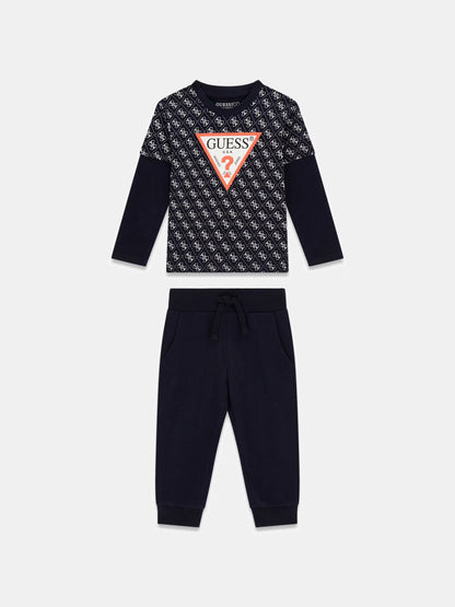 GUESS KIDS SET T SHIRT & ACTIVE PANTS