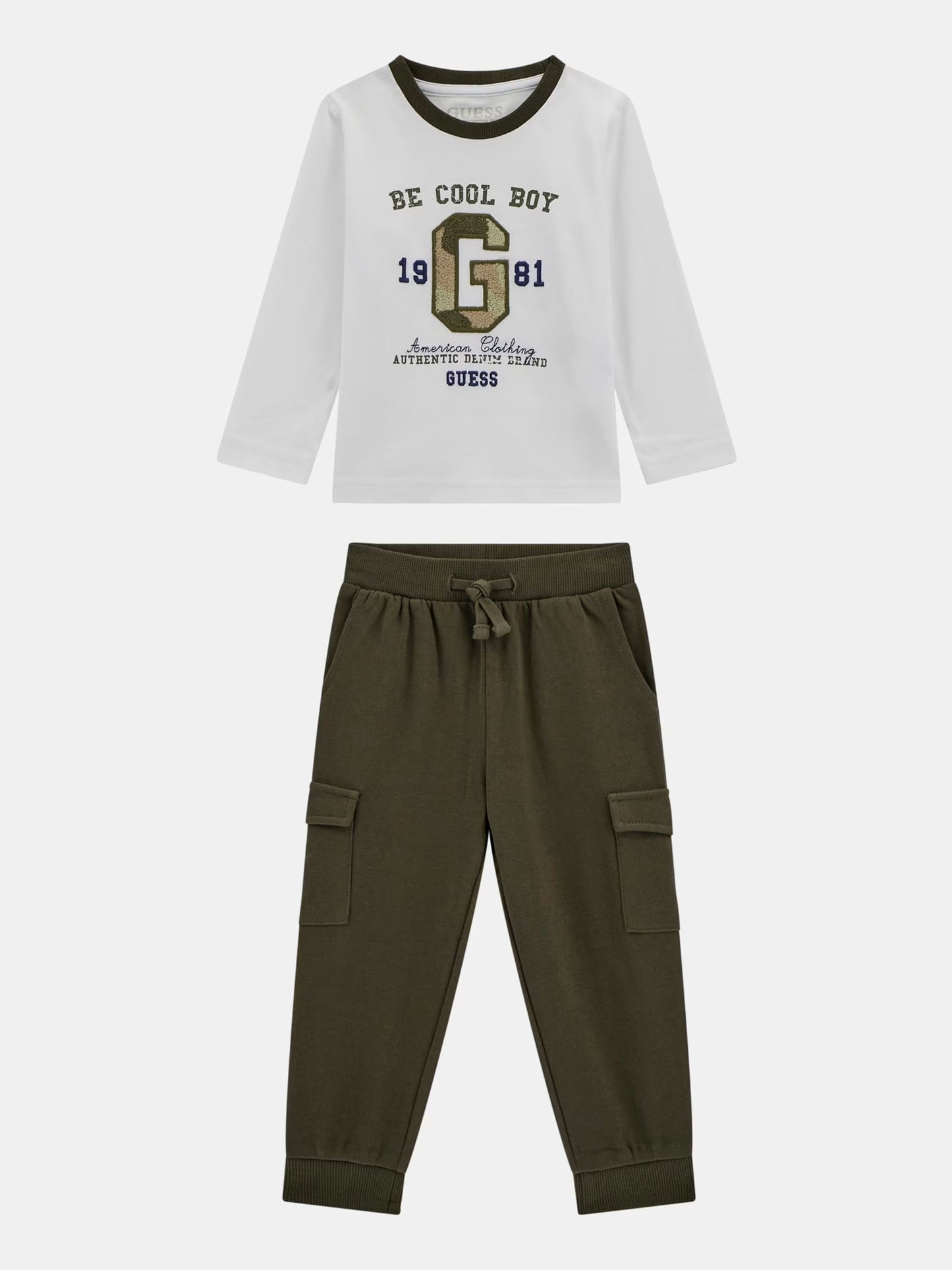 GUESS BE COOL SET T SHIRT & CARGO JOGGERS