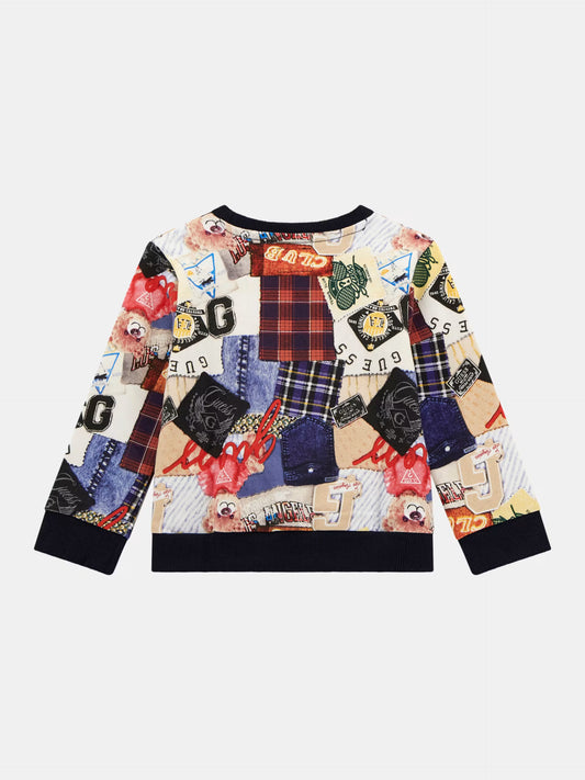 GUESS MULTIPATTERN TRIANGLE JUMPER