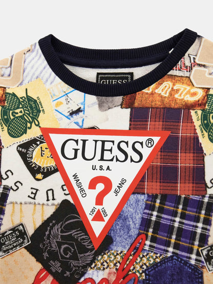 GUESS MULTIPATTERN TRIANGLE JUMPER