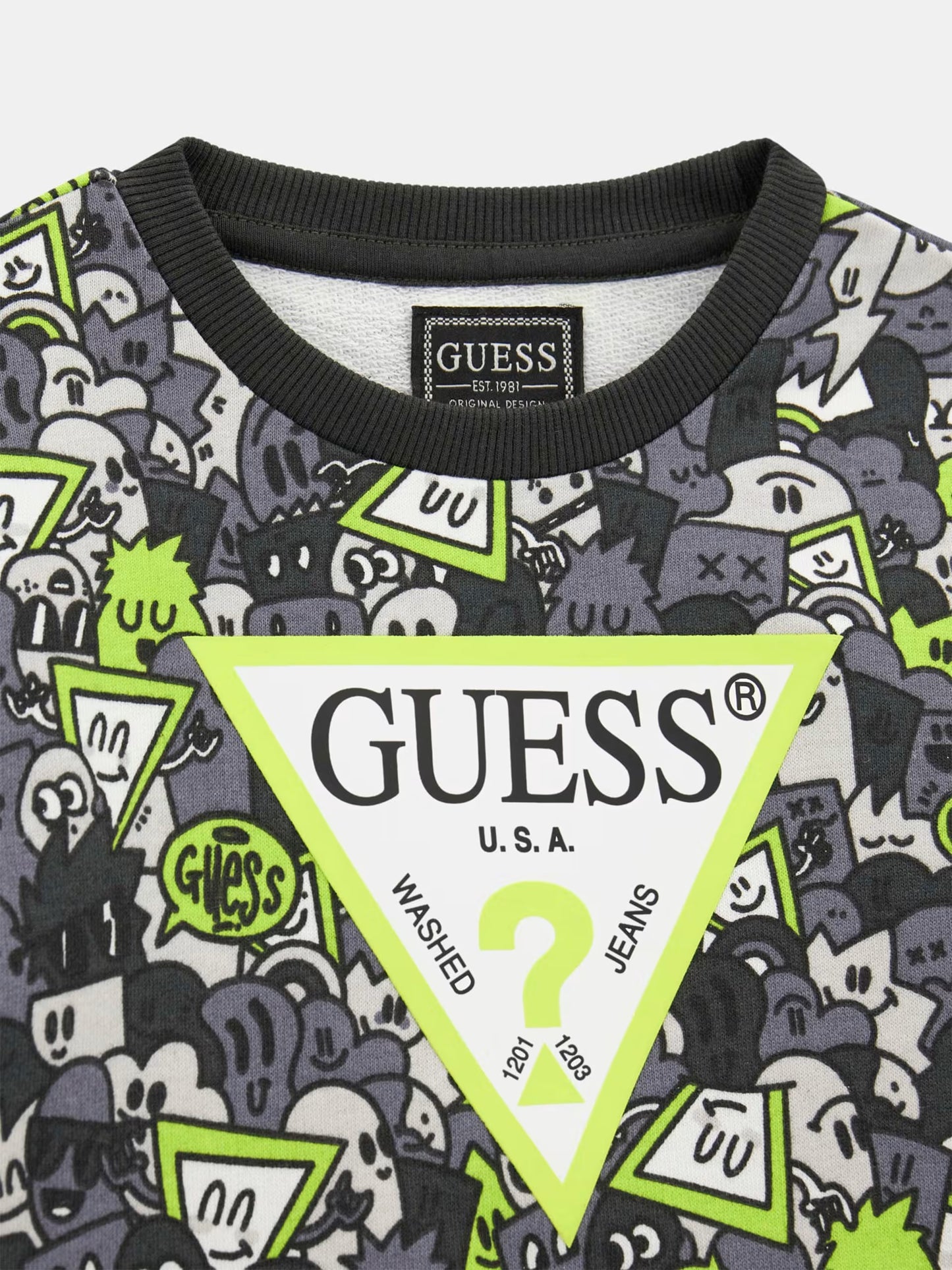 GUESS MULTIPATTERN TRIANGLE FOOTER