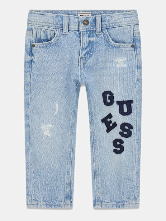 GUESS KIDS REGULAR FIT RIGID DENIM PANTS