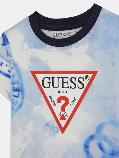 GUESS KIDS SET T SHIRT & ACTIVE SHORTS