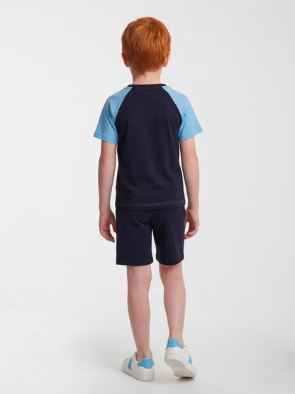GUESS KIDS SET T SHIRT & TERRY SHORTS