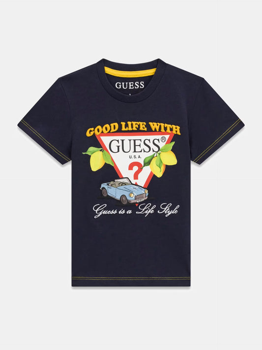 GUESS KIDS GOOD LIFE WITH GUESS T SHIRT