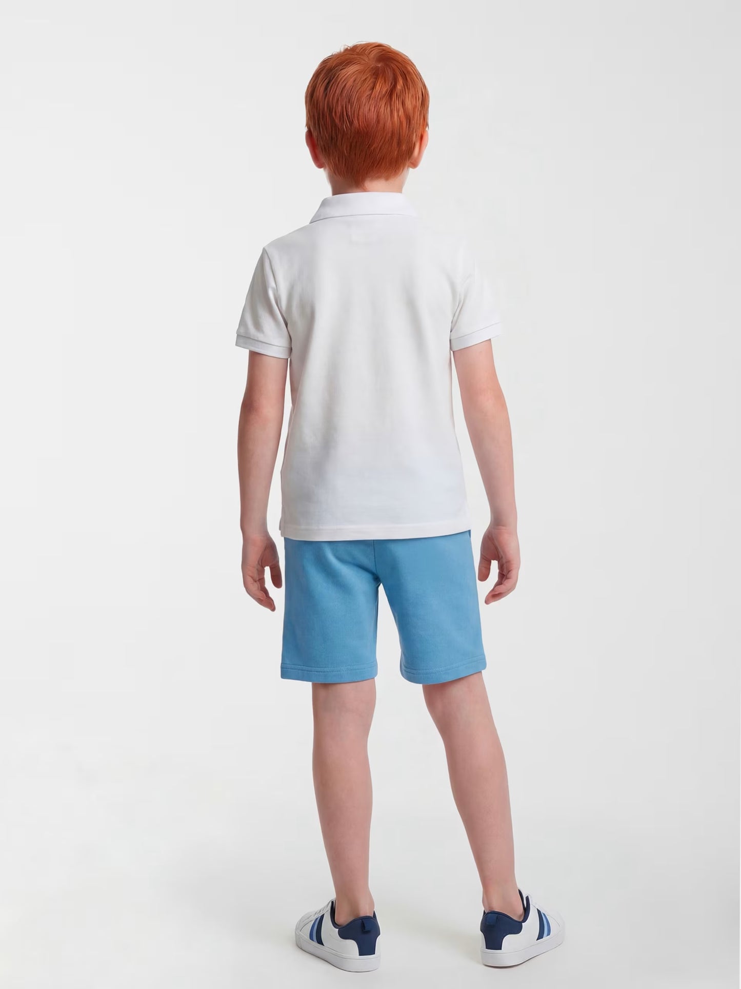GUESS KIDS AI IMAGE GENERATED POLO T SHIRT