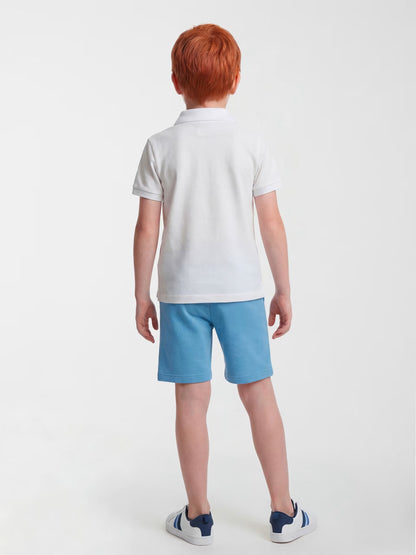 GUESS KIDS AI IMAGE GENERATED POLO T SHIRT