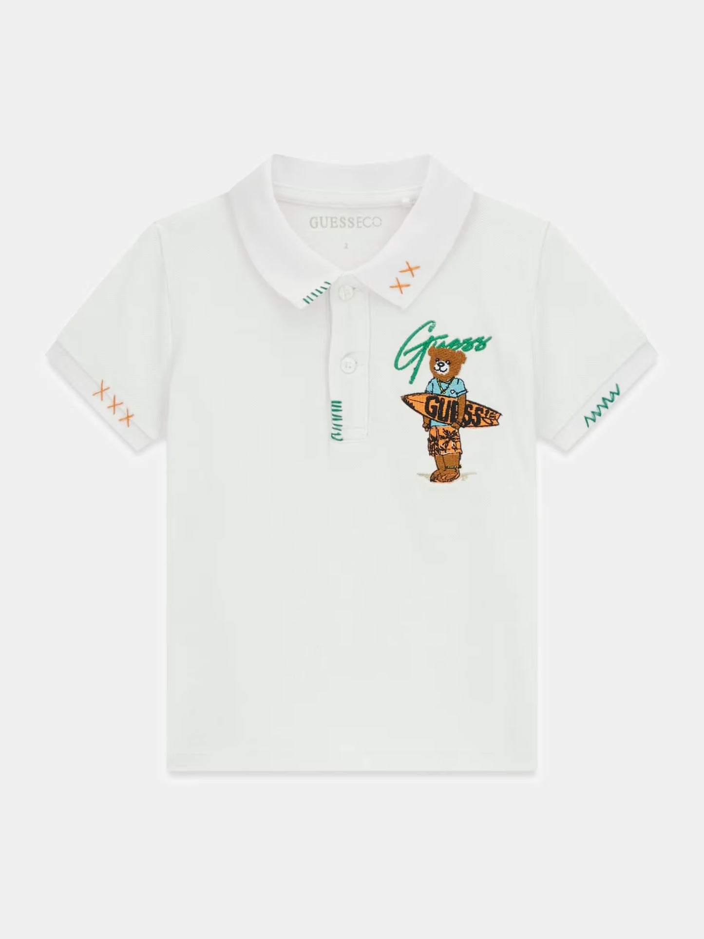 GUESS KIDS AI IMAGE GENERATED POLO T SHIRT