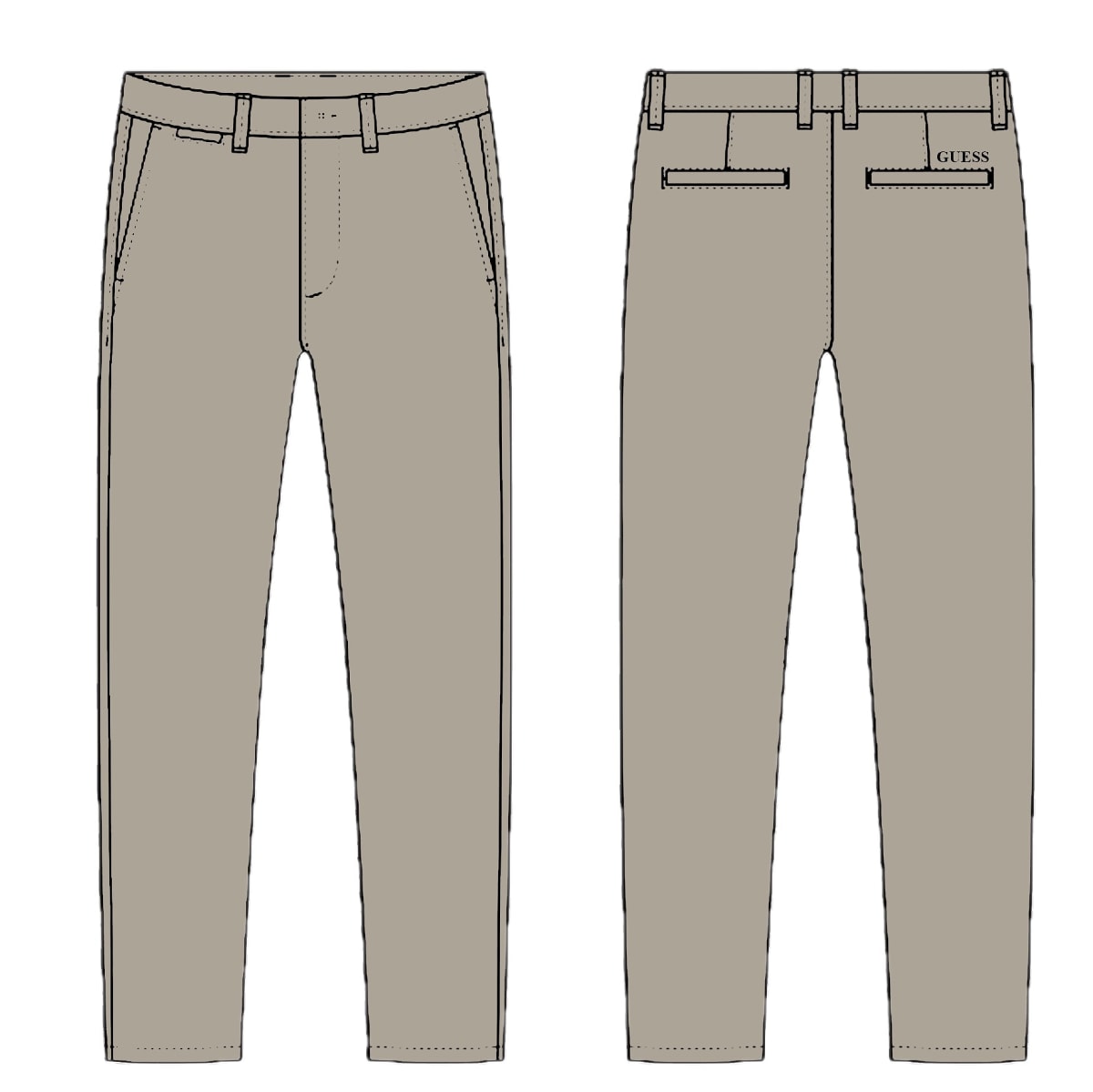 GUESS KIDS GMD SATEEN CHINO PANTS