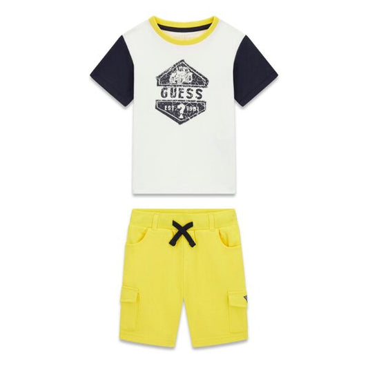 GUESS KIDS COTTON SET T SHIRT & PANTS
