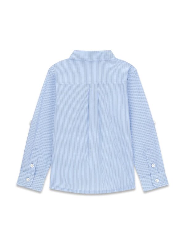 GUESS KIDS AJDUSTABLE MICROSTRIPED POPLIN SHIRT