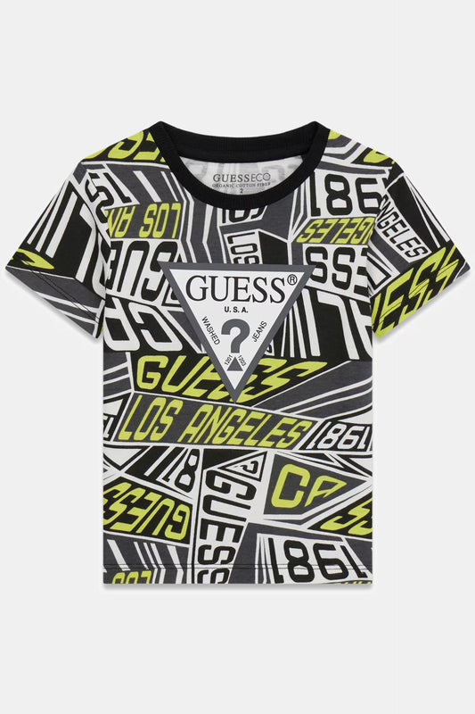 GUESS KIDS ALLOVER PRINTED T SHIRT