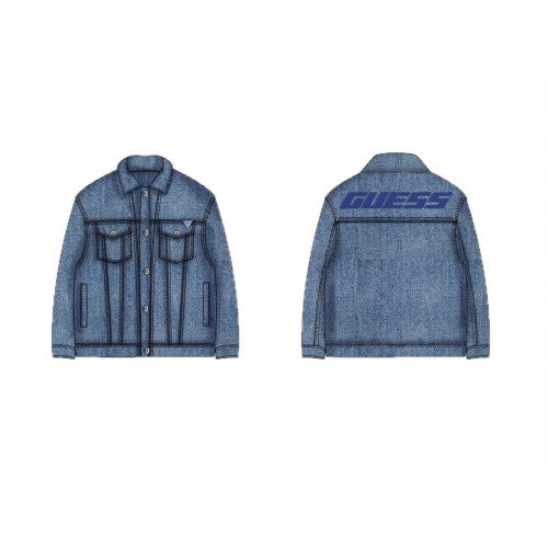 GUESS KIDS BACKPRINT DENIM JACKET