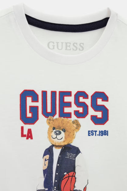 GUESS KIDS BABY BEAR LS T SHIRT