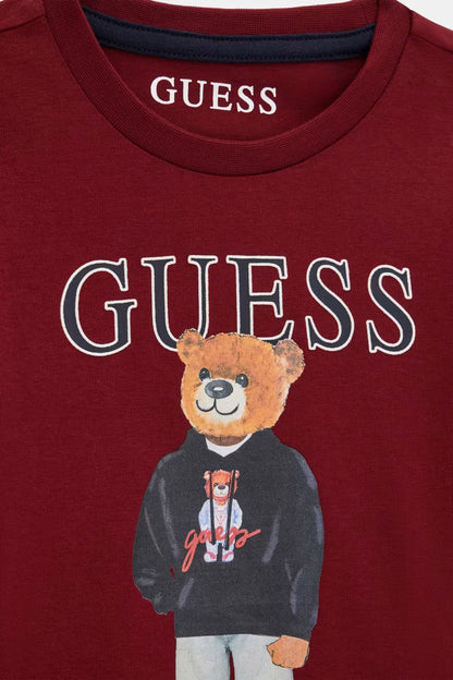 GUESS KIDS BABY BEAR LS T SHIRT