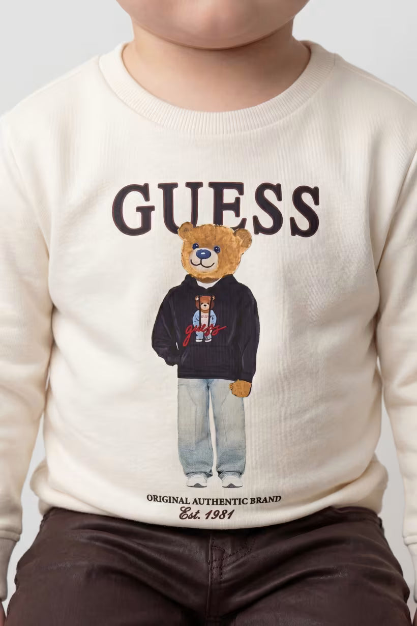 GUESS KIDS COTTON TERRY SWEATSHIRT