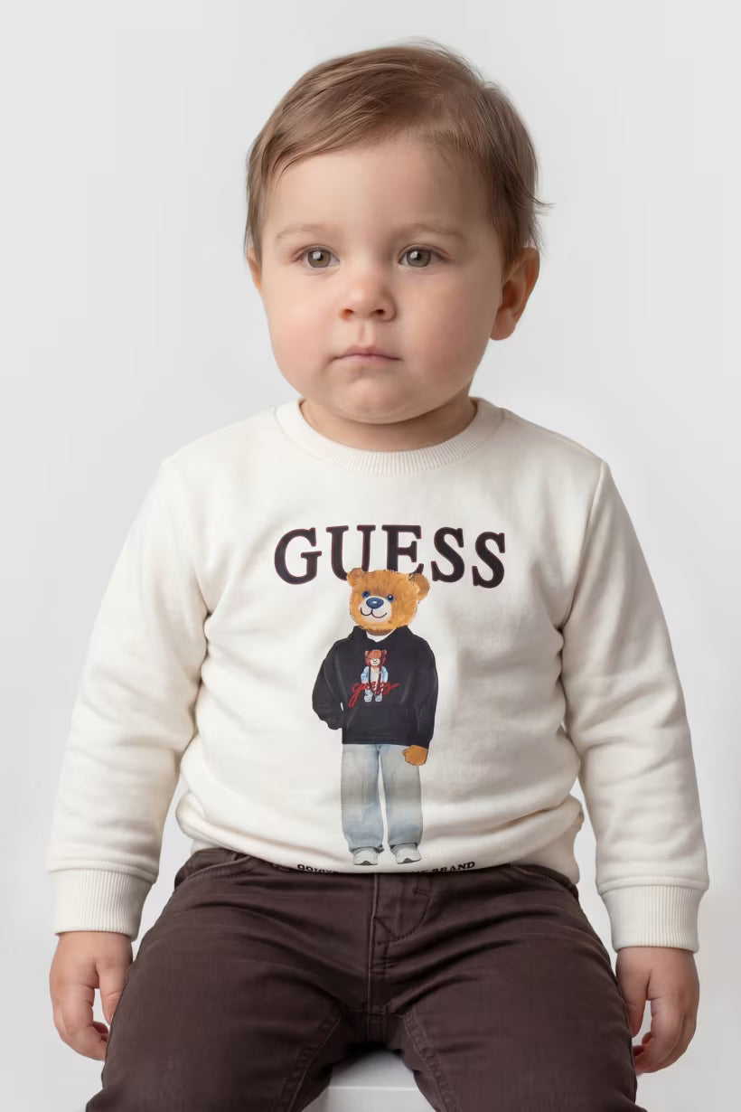 GUESS KIDS COTTON TERRY SWEATSHIRT