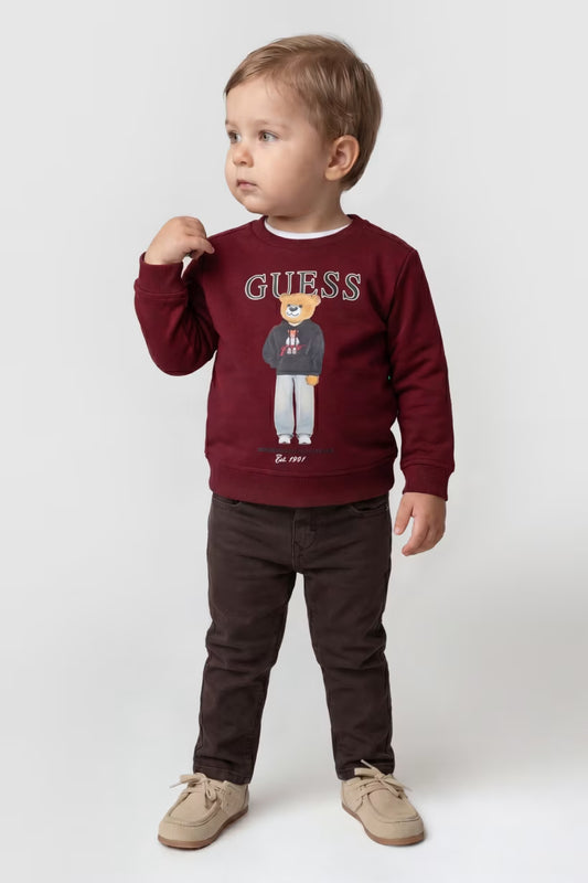 GUESS KIDS COTTON TERRY SWEATSHIRT