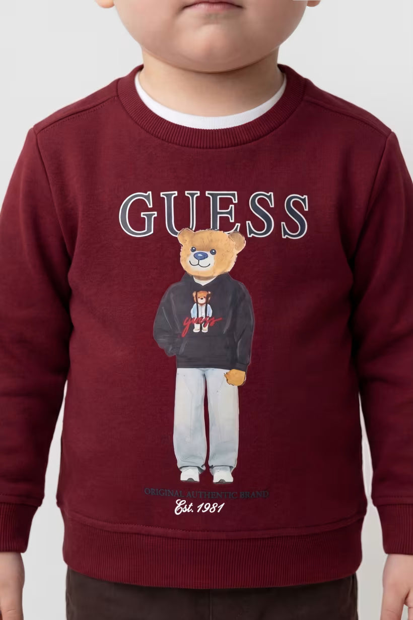 GUESS KIDS COTTON TERRY SWEATSHIRT