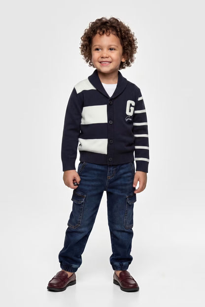 GUESS KIDS BOYS KNITTED CARDIGAN