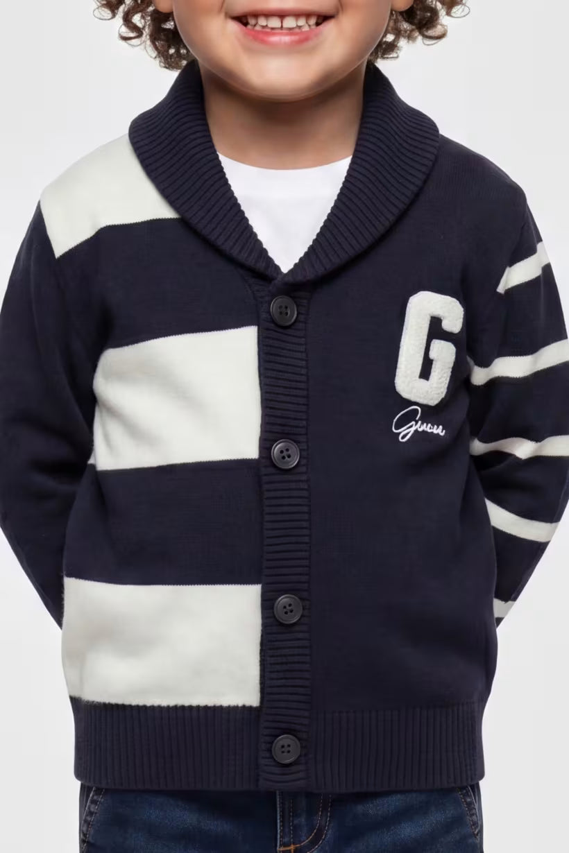 GUESS KIDS BOYS KNITTED CARDIGAN