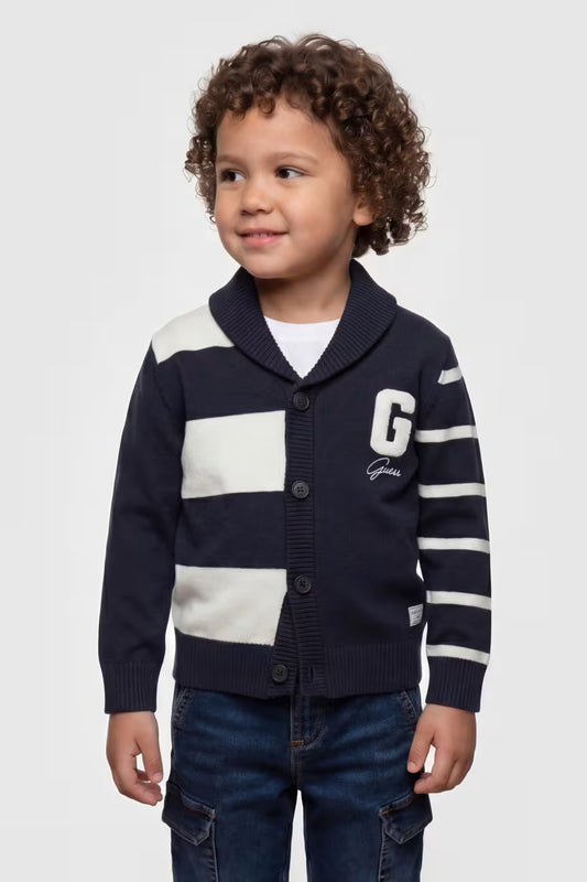 GUESS KIDS BOYS KNITTED CARDIGAN