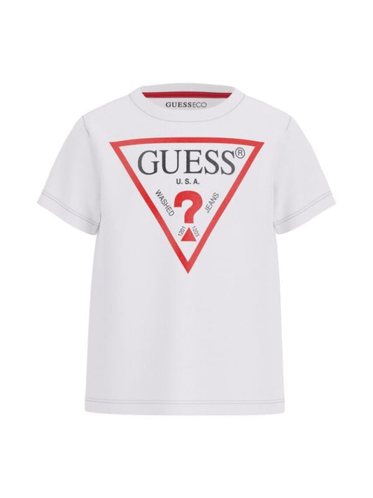 GUESS KIDS CORE TRIANGLE LOGO T SHIRT