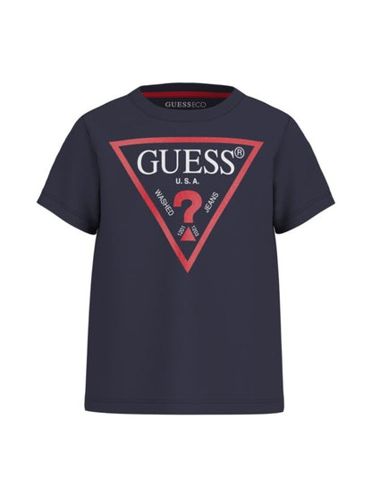GUESS KIDS BASIC TRIANGLE LOGO T SHIRT